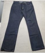 Free World Night Train Jeans Men Size 34 Blue Regular Fit Dark Wash Stra... - €18,19 EUR