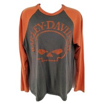 Harley-Davidson Museum Long Sleeve T-shirt Orange Size S - $24.70