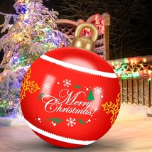 Jt2730 31 Inch Large Pvc Inflatable Christmas Outdoor Decorations Ball Xmas Blow - £29.67 GBP