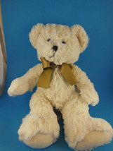 Russ Berrie Ivory Teddy Bear Shaggy Style Very Soft 12 inch Vintage Latt... - $17.33 CAD