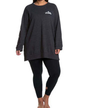 Soffe Womens Activewear Curves Plus Size Oversized Sweatshirt Size 1X,Black - $49.95