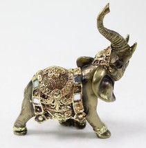 Feng Shui Bronze Elephant Trunk Statue Wealth Lucky Figurine Gift Home Decor - £20.33 GBP