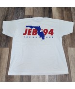 Vintage BEST 1994 Jeb Bush Governor T-Shirt Florida Adult XL White Singl... - €8,56 EUR