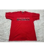 Corporate Olympics L T-Shirt Red Single-Stitch Mercy Hospital Macomb Dai... - £7.21 GBP
