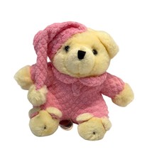 Tb Trading Plush Bear in Pajamas 6 inch Stuffed Animal Terry Chenille Body Cap - $15.40