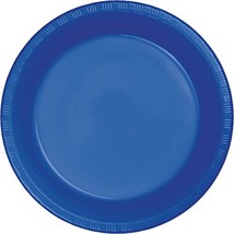 Creative Converting Touch of Color Plastic Lunch Plate, 20 ct, Cobalt - £12.98 GBP