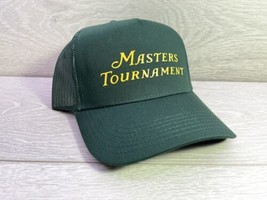 New Masters Tournament Dark Green Golf A Frame Trucker Hat 5 Panel Mid Profile - £18.37 GBP