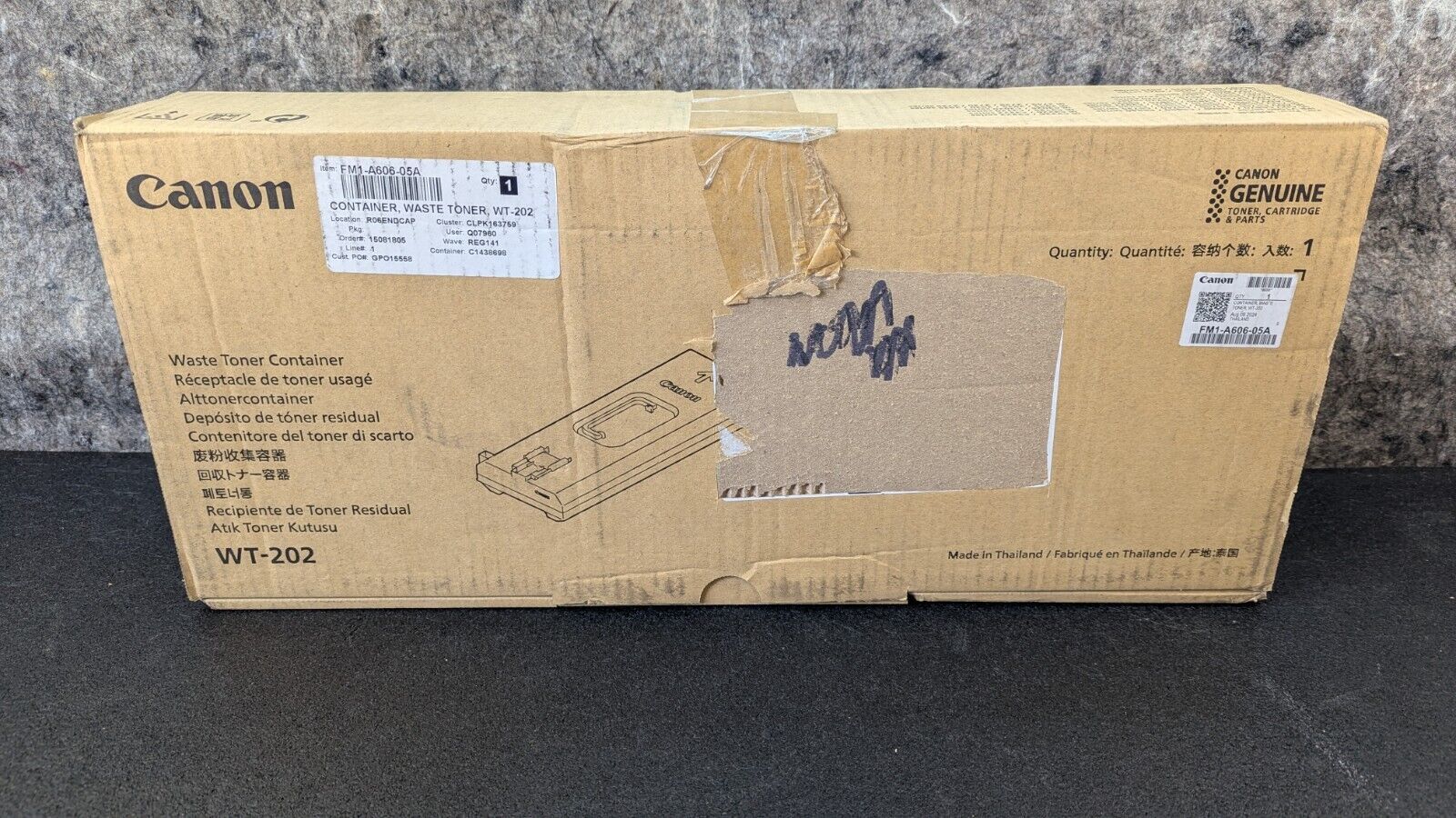 New GENUINE Canon WT-202 FM1-A606-050A Waste Toner Container C3325 C3330... - $29.99