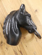 HORSE HEAD HITCHING POST W/ RING STABLE  BARN FARM RANCH EQUESTRIAN *PAI... - $54.79 CAD