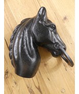 HORSE HEAD HITCHING POST W/ RING STABLE  BARN FARM RANCH EQUESTRIAN *PAI... - $54.32 CAD