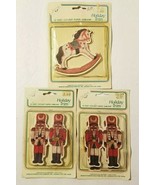 Vintage Paper Garland Christmas Lot of 3  2 Nutcracker/Soldier + 1 Rocki... - £12.73 GBP