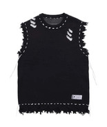 Distressed Knitted Vest - $39.99