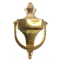 Vintage Colonial Style Gold Brass 5x8&quot; Door Knocker - £18.94 GBP