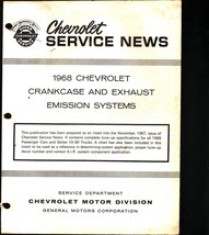 Chevrolet Service News - 1968 Chevelle Camareo Corvette - $18.48