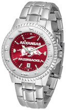 Arkansas Razorbacks Men Competitor Steel AnoChrome Watch - £75.28 GBP
