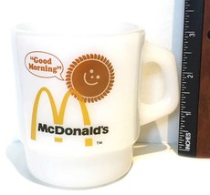 McDonald&#39;s Good Morning &quot;Brown Sun&quot; Coffee Mug Cup - Fire King Anchor Ho... - £7.40 GBP