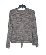 Aerie Knitted Crop Sweater Top Slouchy Flared Sleeves Drawstring Hem XS ... - £15.85 GBP