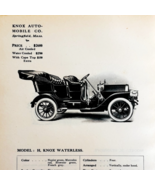 1908 Knox Auto Model H Waterless Print Catalog Advertisement Automobilia... - $39.99
