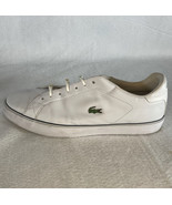 Lacoste Marling White Leather Shoes Sneakers Embroidered Gator Size 13 - £22.19 GBP