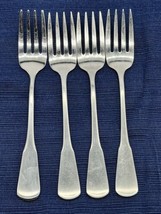 Oneida Colonial Boston Minute Man Stainless Salad Fork 6.75 inch Lot of 4 - £14.75 GBP