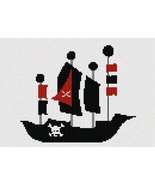 Pepita Needlepoint Canvas: Pirate Ship, 10&quot; x 7&quot; - $50.00+
