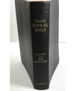 Nave&#39;s Topical Bible Thumb INDEXED Vintage 1962 Southwestern Black Faux ... - $20.14 CAD