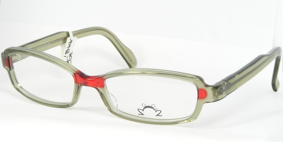 Eye&#39;DC V475 012 TRANSPARENT OLIVE /RED EYEGLASSES GLASSES EyeDC 52-17-14... - $96.00