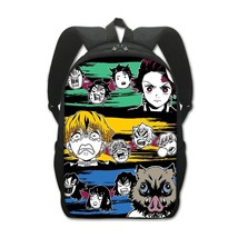 Japanese Anime Demon Backpack Kimetsu No Yaiba Children School Bags for Teenager - £28.60 GBP