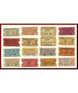 15 Different Vintage Movie Theatre &amp; Drive-In Tickets, 1950&#39;s? - €17,13 EUR