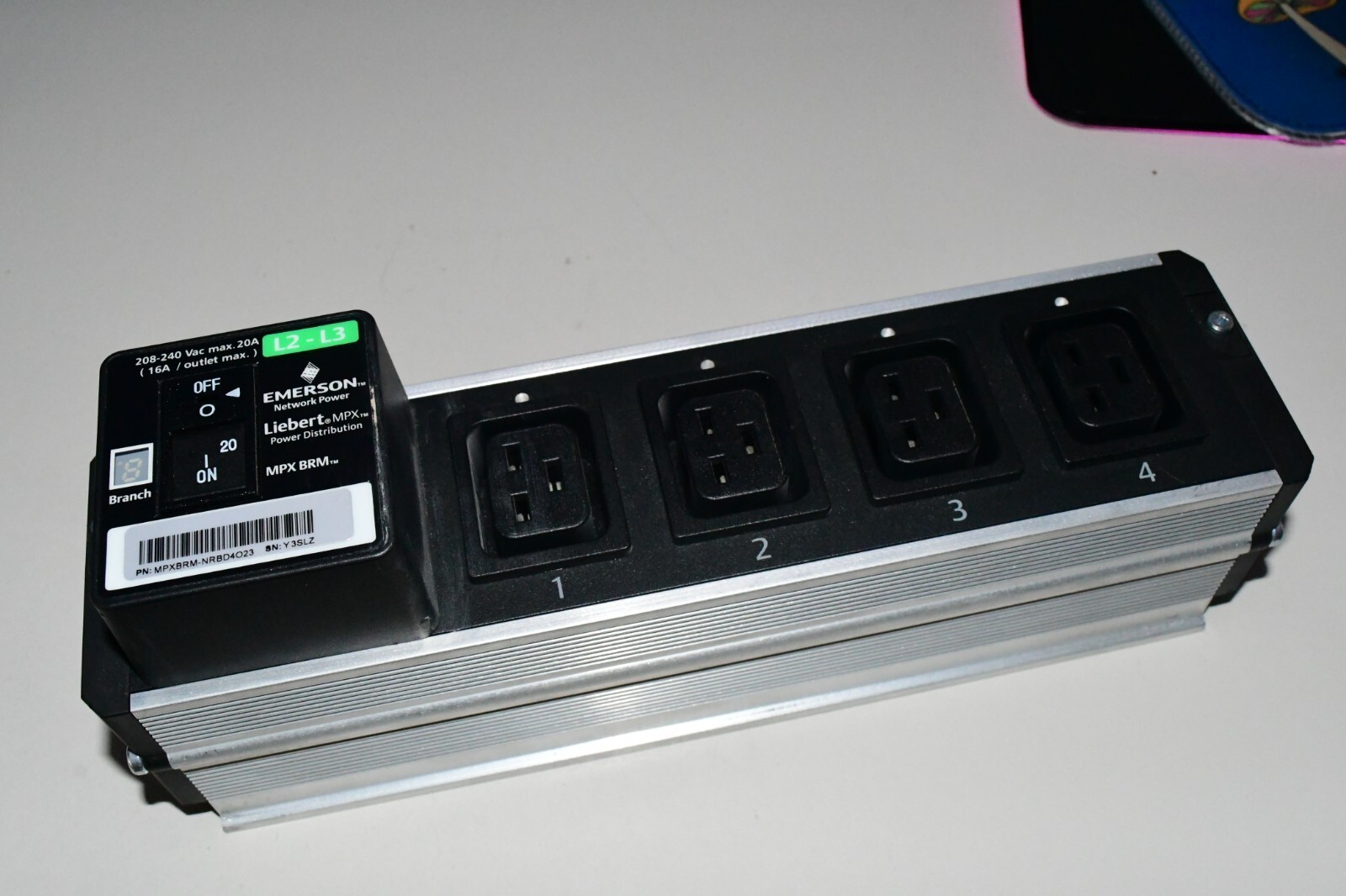 Emerson Liebert MPXBRM-NRBD4O23 MPX BRM 4-out Power Backplate  Standard ... - $52.78