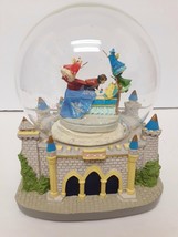 Vtg Disney Sleeping Beauty Musical Snow Globe Once Upon A Dream Castle Damaged - £39.18 GBP