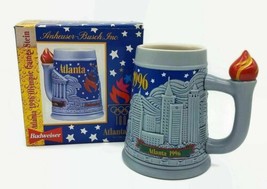 Vintage 1996 Budweiser Atlanta Olympics Games Stein Mug w/ Box Anheuser-Busch - £11.62 GBP