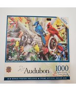 Audubon Backyard Birds Puzzle, 1000 piece Jigsaw Puzzle, Cardinal, New U... - £10.35 GBP