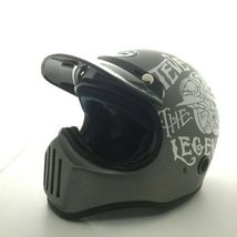 DOT BLACK CLASSIC RETRO FULLFACE HELMET STREET MOTORCYCLE Free Goggle - £129.74 GBP
