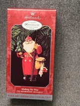 Vintage Hallmark 1998 Ornament Santa MAKING HIS WAY Keepsake Collector&#39;s... - $6.64