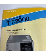 Sony Betamax TT-2000 Tuner Timer Unit Operating Instructions Manual - £11.11 GBP