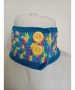 Crochet neck warmer, cowl, infinity scarf - $41.10 CAD