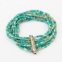 Color: Copper Brown - Bohemian Bead Bracelet in Springy Colors - $28.49