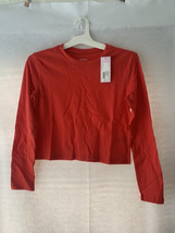 Women&#39;s Long Sleeve T-Shirt - Wild Fable™ Size S Color: Red - £2.77 GBP