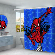 Spider-Man Waterproof Fabric ShowerCurtain Sets Polyester Bathroom Decor Curtain - £13.42 GBP+