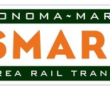 Sonoma Marin Area Rail Railway Railroad Train Sticker Decal R7574 - £1.54 GBP+
