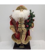 Dept 56 Santa Statue 18” Old World Santa Collection 2004 Lodge Santa Wit... - $41.57
