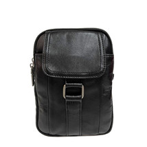 Men&#39;s Genuine Leather Mobile Phone Bag Wearing Belt Waist Bag Multifunctional Sh - £37.52 GBP