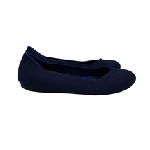 Rothy’s Round Toe Ballet Flats Shoes Slip On Navy Blue Womens Size 6.5 - £59.22 GBP