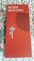 Vintage 1969 American Oil Road Map Western United States - £3.88 GBP
