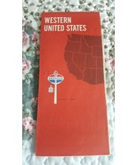 Vintage 1969 American Oil Road Map Western United States - £3.87 GBP