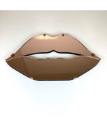 Vtg Rose Gold Lips Wall Mirror Decor Urban Outfitters Glam Sexy Kiss Van... - $1,027.51 MXN