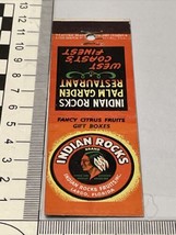 Front Strike Matchbook Cover  Indian Rocks Fruits  Largo, FL  gmg  Unstruck - $12.38