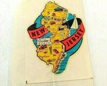 1960s New Jersey Travel Camper Decal Bumper Vacation Vintage #2 - $5.89