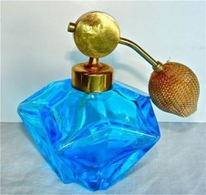 I Rice Vintage Perfume Bottle Blue Star Shape - £25.49 GBP